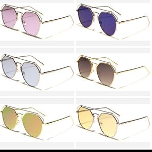 Woman Sunglasses With Stylish Brow Bar
